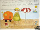 Man soll den Sommer so erleben, dass er einem noch den Winter wärmt.- Kunstbillet von Michaela Mara -