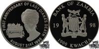 Sambia 1000 Kwacha 1000 Kwacha 1998 - Diana's 10. Todestag -