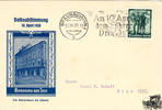 Österreich Propagandapostkarte Braunau am Inn Das Geburtshaus des Führers (Adolf Hitler), Stempel Braunau 1938 -