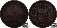 Deutschland 1/2 Kreuzer 1/2 Kreuzer 1862 - Württemberg -
