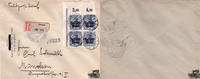 Deutschland R-Brief 1918, Nr. 4 mit Aufdruck Russisch Polen -