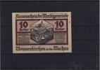 Österreich Weißenkirchen in der Wachau, NÖ - Notgeld 1920 -