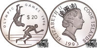 Cook-Inseln Neuseeländische Verwaltung 20 Dollar 20 Dollar 1993 - Olympiade, Stabhochsprung -