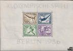 Deutschland DR 1936 - XI Olympischen Spiele, Block 5, 4 Werte -