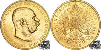 Österreich 100 Kronen 100 Kronen 1909 - gut entfernte Henkelspur -