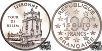 100 Francs / 15 Euro Francs 100 Francs 1997 - Turm von Belém, Lissabon -
