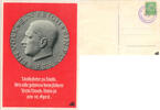 Deutschland Propagandakarte Volk steht zu Volk... Abstimmungskarte Österreich 1938 -