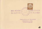 Deutschland Postkarte: Der Führer ins Budweis -