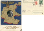 Deutschland Postkarte: Ein Volk ein Reich ein Führer -