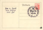 Deutschland Postkarte: Am 10. April dem Führer dein Ja -