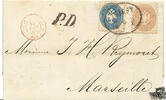 Österreich Österreich Brf. 1866, 10/15 Kreuzer 1864, -