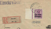 Deutschland R-Brief 1918, Nr. 16 mit Aufdruck Generalgouvernement Warschau -