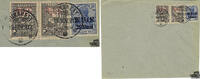 Deutschland Brief 1917, Nr. 6 und Kriegssteuermarke Nr. 1 mit Aufdruck M.V.i.R. -