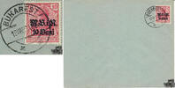 Deutschland Brief 1918, Nr. 4 mit Aufdruck M.V.i.R. 10 Bani -