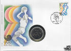 Niue Neuseeländische Verwaltung 1000 Won Numisbrief 1985 - Olympiade Seoul 1988 Basketball -
