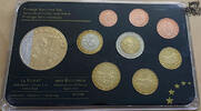 Vatikan Euro KMS Probe - Vatikan, Papst Benedikt XVI., Rhodium, Prestige Specimen Set -