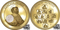 Die 12 heiligen Schutzpatrone - Heiliger Petrus, Medaille, PP. mit Silberhologramm -