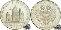 Österreich 2 Schilling 2 Schilling 1937 - Karlskirche -