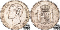 Spanien 5 Peseten 5 Pesetas 1878 DE-M, Spanien -