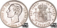 Spanien 5 Peseten 5 Pesetas 1878 DE-M, Spanien -