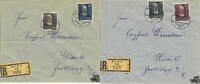 Österreich Österreich 1928 Reco-Brief - Dr. Michael Heinisch , 2 Briefe -