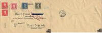   Österreich Österreich Feldpost Kaiser Franz Joseph/Kaiser Karl Mischfrankatur R-Brief Noworadomsk 1918 