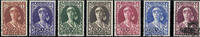 Belgien Belgien o 1931 - Kampf gegen die Tuberkulose, Königin Elisabeth - 10+5 Centimes bis 5+5 Franc -