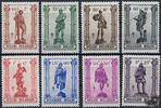 Belgien Belgien ** 1943 - Kampf gegen die Tuberkulose: Handwerk und Gewerbe - 10+5 Centimes bis 5+25 Franc -
