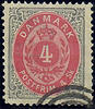 Albanien Dänemark o 1870 - Freimarken: Kroninsignien im Doppeloval - 4 Schilling -