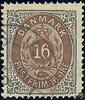 Albanien  Dänemark o 1875 - Freimarken: Ziffern im Rahmen - 16 Ore