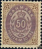 Albanien Dänemark * 1897 - Freimarken: Ziffern im Rahmen - 50 Ore -