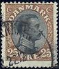Dänemark o 1919 - Freimarken: König Christian X. - 25 Ore