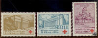 Finnland Finnland ** 1932 - Rotes Kreuz: Helsinki, 1 1/4 Markka+10 Pennia - 2 1/2 Markka+25 Pennia -