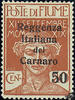 Kroatien Italien ** 1920 - Militärpostmarke: Fiume, Besetzung der Carnaro Inseln - 50 Centesimi -