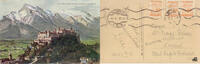 Österreich Postkarte Die Festung Hohensalzburg und der Untersberg -