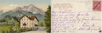 Österreich Postkarte: Gasthof Einöd bei Hellbrunn -