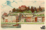 Österreich Postkarte: Salzburg - Ausblick v. Gasthaus Zur Hölle -