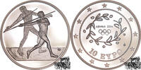 Griechenland  10 Euro 2003 - Speerwerfen OLYMPIADE ATHEN 04 in Kapsel PP