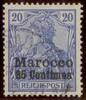 Deutsche Post in Marokko, 25 Centimos - Nr.10 -