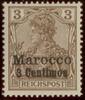 Deutsche Post in Marokko, 3 Centimos - Nr.7 ** -