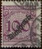 Deutsches Reich, Dienstmarke Korbdeckel - Nr.104 -