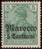 Deutsche Post in Marokko, 5 Centimos - Nr.20 ** -