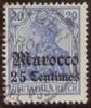 Deutsche Post in Marokko, 25 Centimos - Nr.24 -