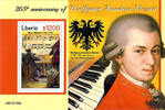 Liberia ** 2021 - 265. Geburtstag W. A. Mozart Block -