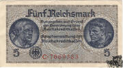 5 Reichsmark o.D. - 7-stellig - vorzüglich -