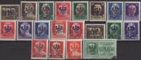 Laibach 1944 **, 5 C -50 L. + 2 LFlugpost-Eilmarke mit rotem und schwarzen Aufdruck -
