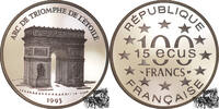Frankreich 100 Francs - 15 Ecus Francs 100 Francs - 15 Ecus 1993, Arc de Triomphe Paris -