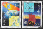 Färoeer Inseln Dänische Verwaltung Färöer 1991 ** - Europäische Weltraumfahrt -