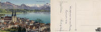 Deutschland Ansichtskarte Luzern und die Alpen -