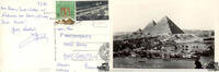 Deutschland Ansichtskarte The Pyramids and Village during Nile Flood -